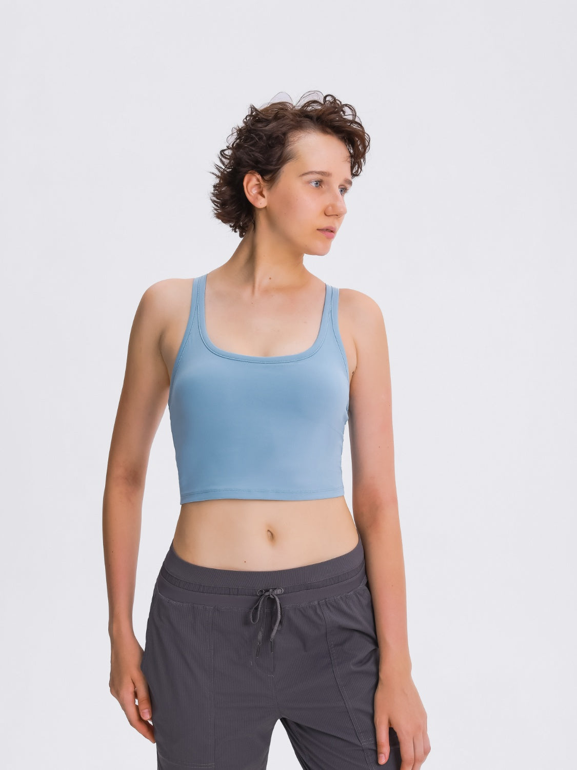 Millennia Scoop Neck Active Tank with Detachable Chest Pads - Ignition Fitness