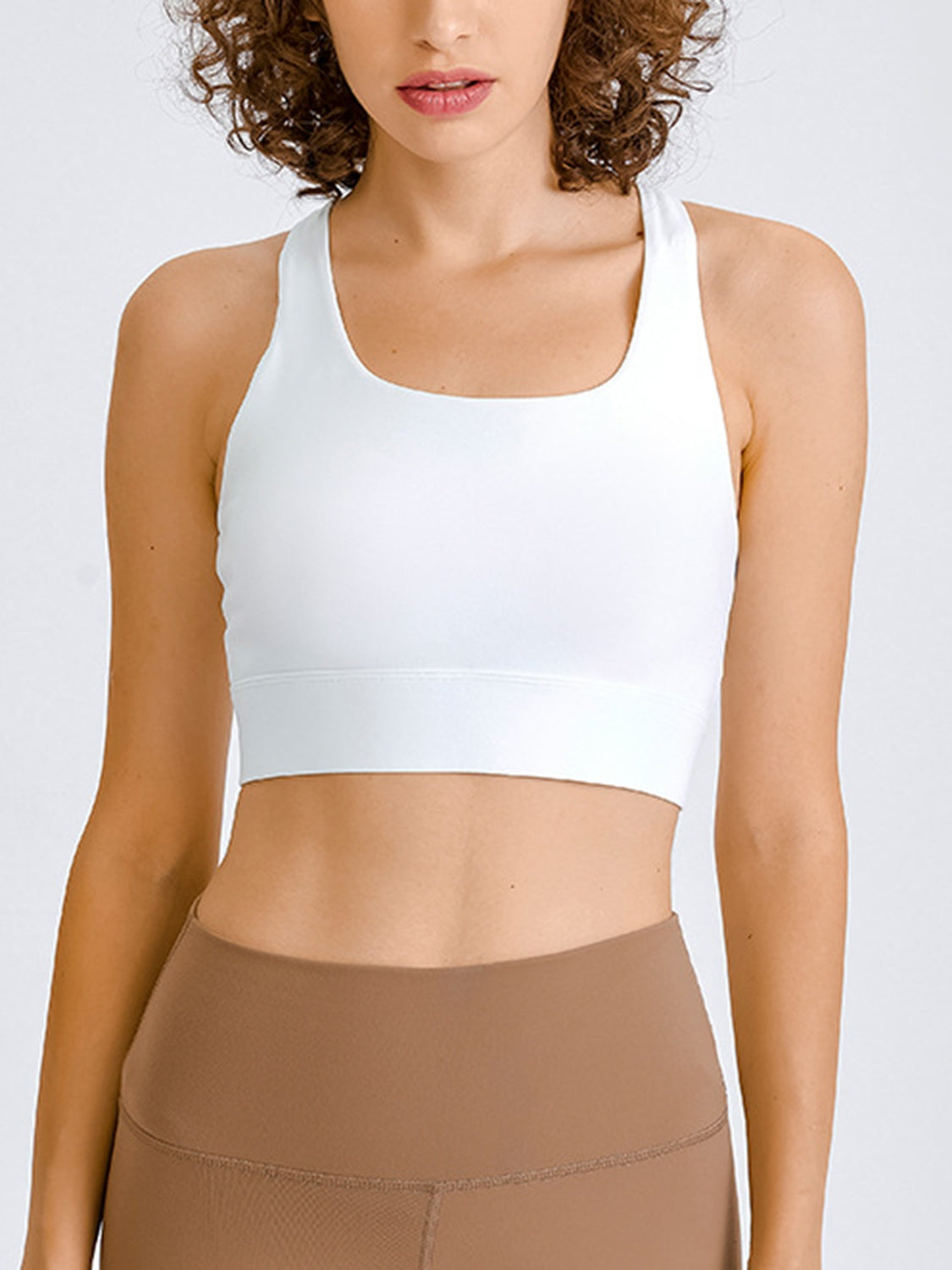 Millennia Double Take Square Neck Racerback Cropped Tank - Ignition Fitness