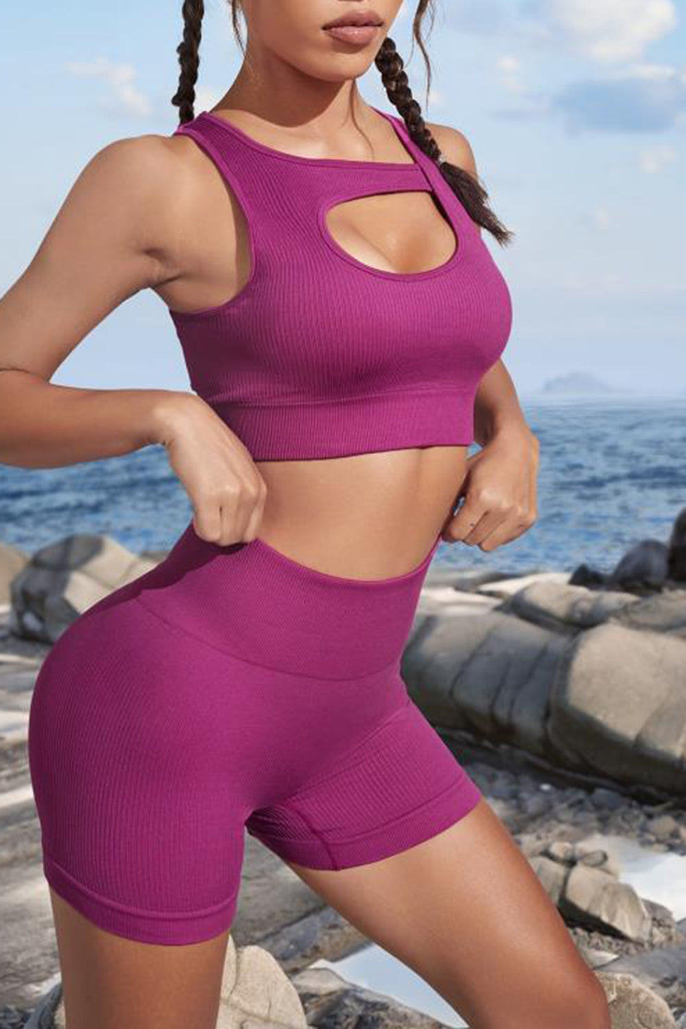 Cutout Two-Piece Sports Set - Ignition Fitness