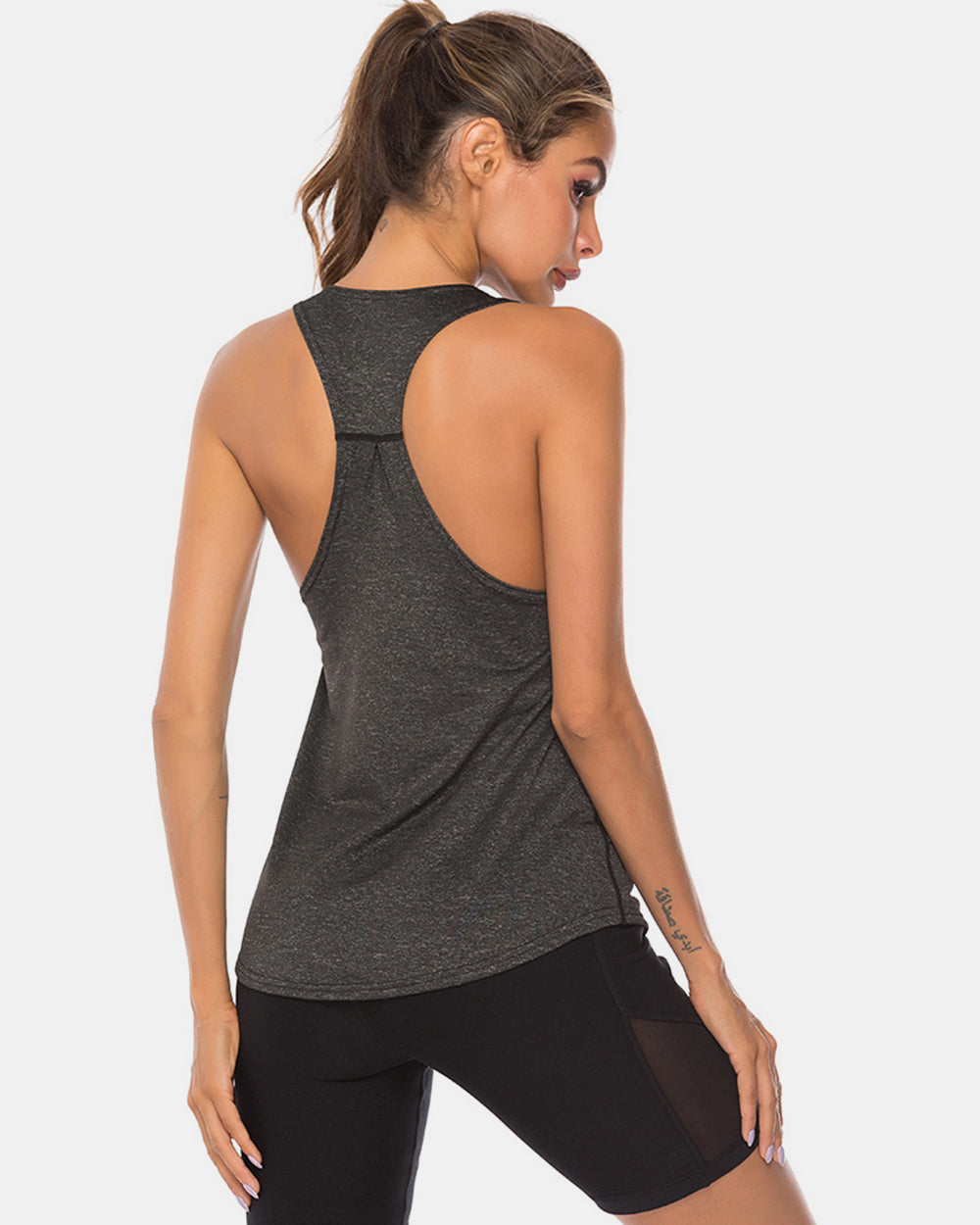 Full Size Scoop Neck Wide Strap Active Tank - Ignition Fitness