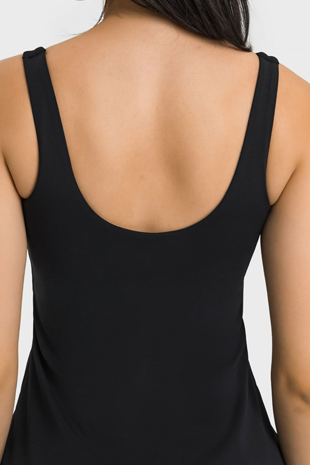 Millennia Square Neck Sports Tank Dress with Full Coverage Bottoms - Ignition Fitness