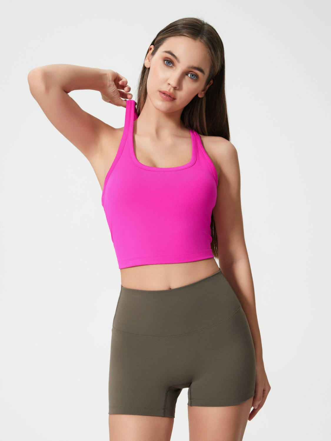 Millennia Scoop Neck Active Tank with Detachable Chest Pads - Ignition Fitness