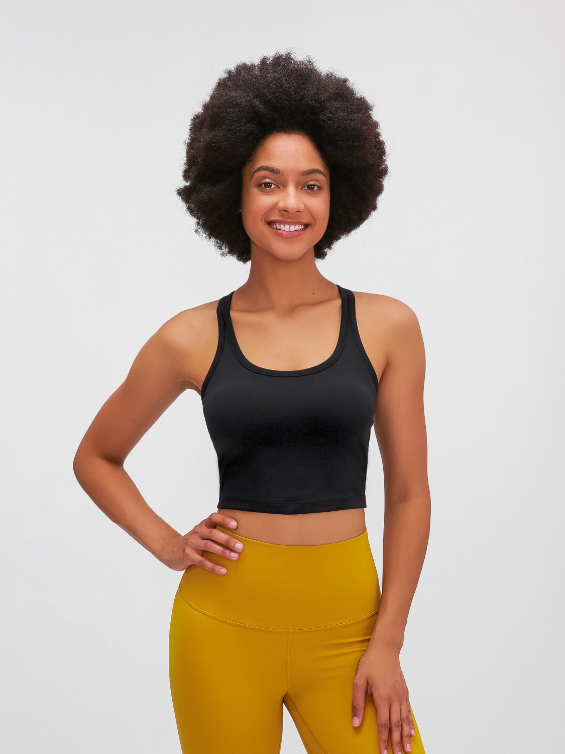 Millennia Scoop Neck Active Tank with Detachable Chest Pads - Ignition Fitness